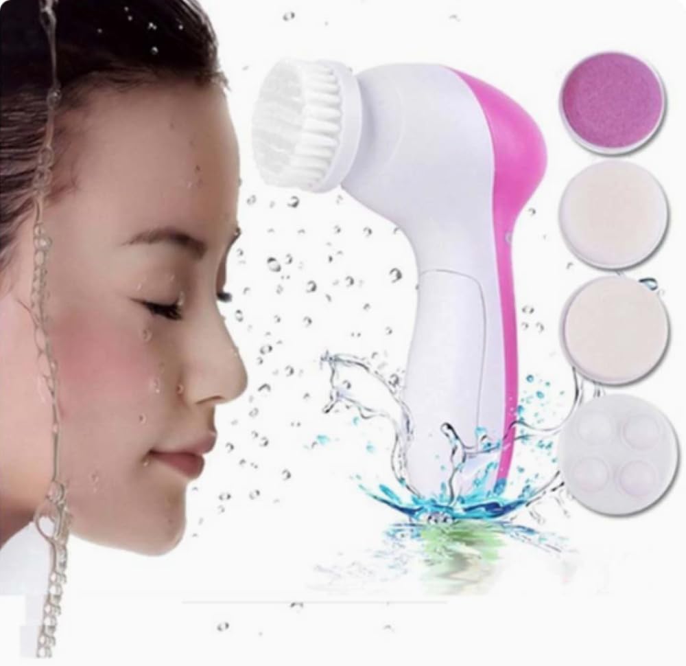 Brosse Nettoyante Visage Électrique 5-en-1