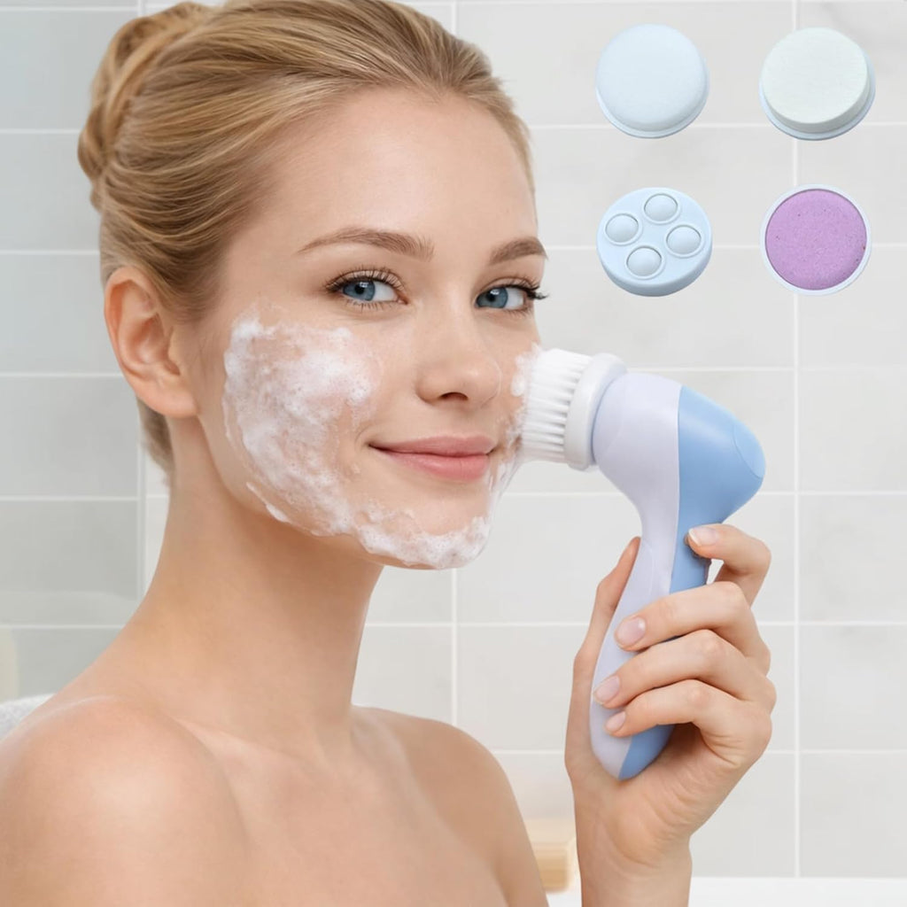 Brosse Nettoyante Visage Électrique 5-en-1