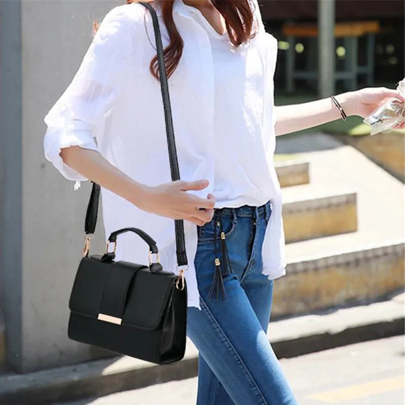 👜 Sac Bandoulière Rétro – Élégance Intemporelle en Cuir PU