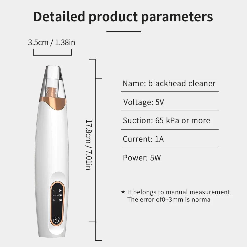 Aspirateur Électrique Anti-Points Noirs