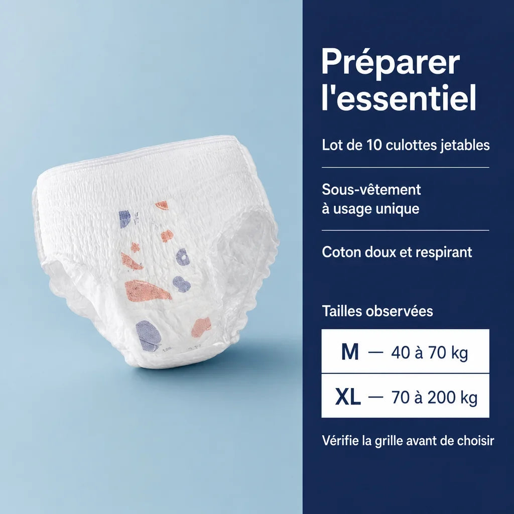 [Scale AI] benefits_list — Culottes jetables en coton, lot de 10
